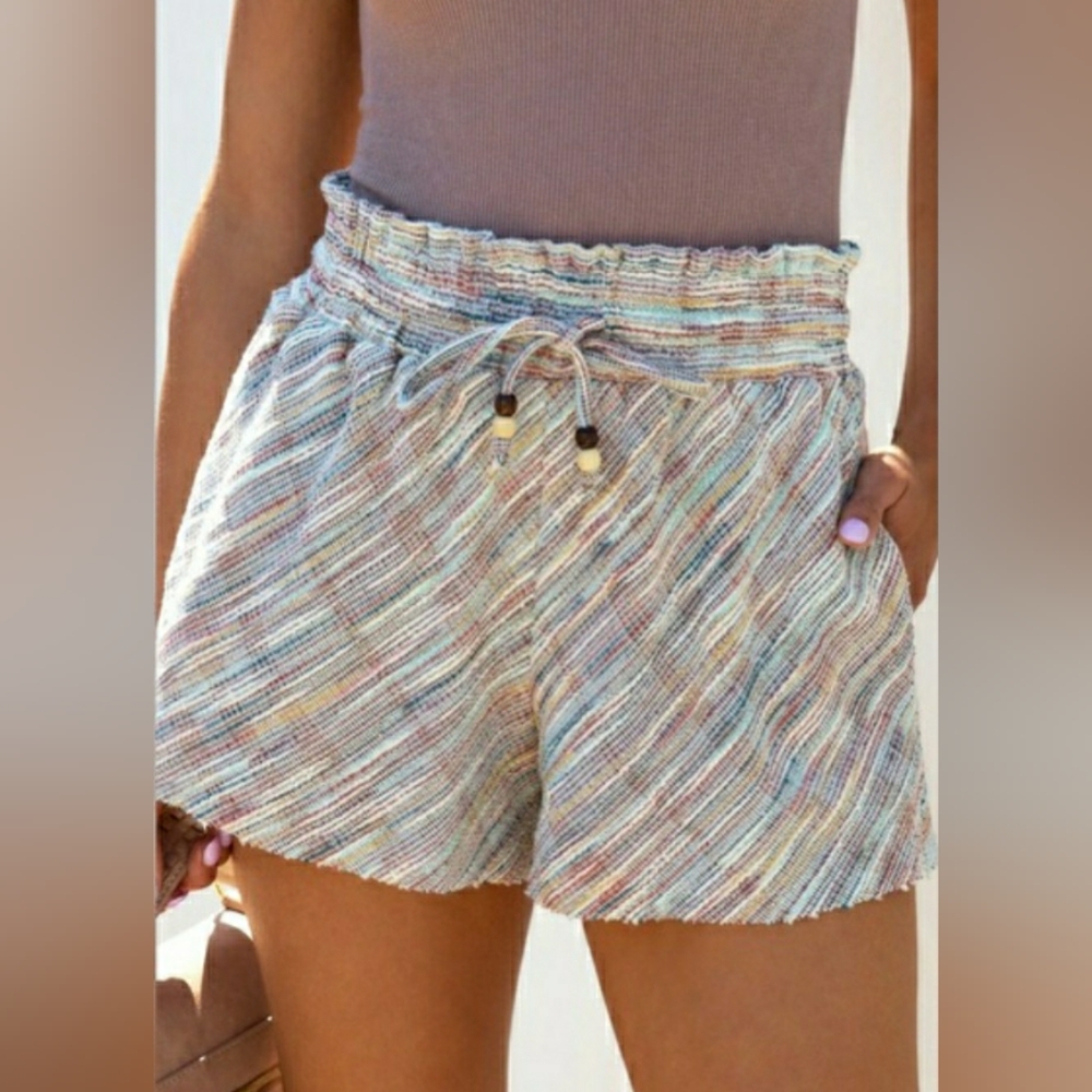 VICI COLLECTION SOLINA POCKETED TEXTURED SHORTS